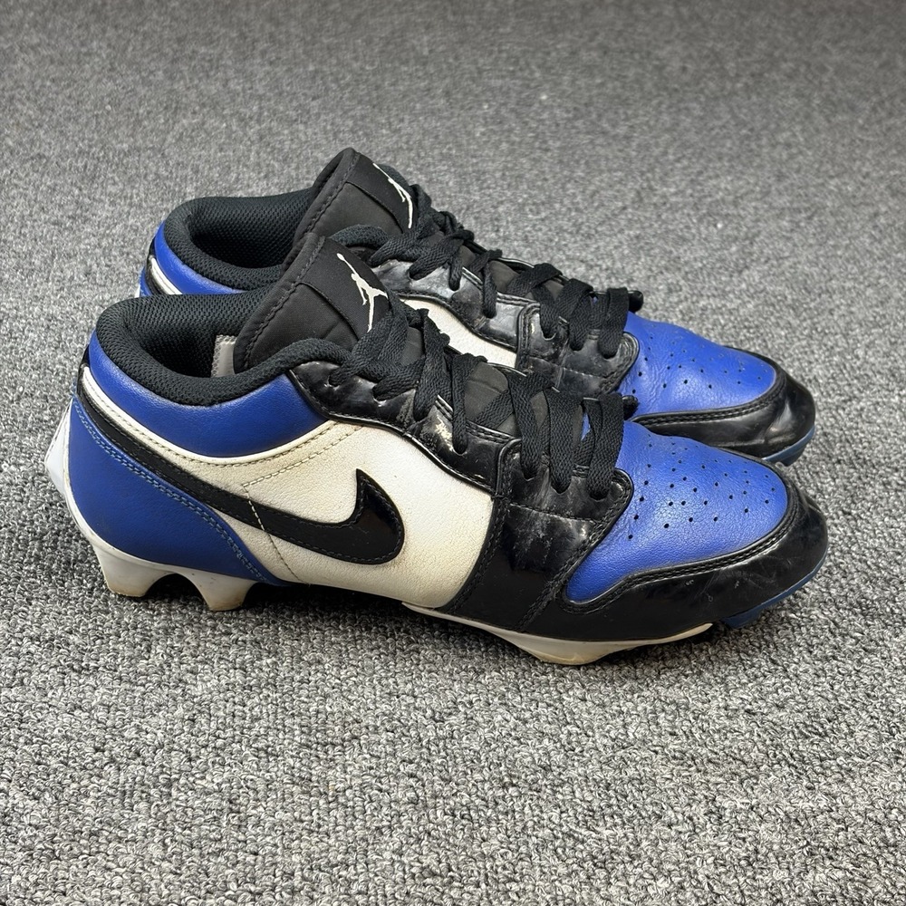 Nike Air Jordan 1 Low TD Football Cleats Royal Black White FJ6245-401 Men's 8